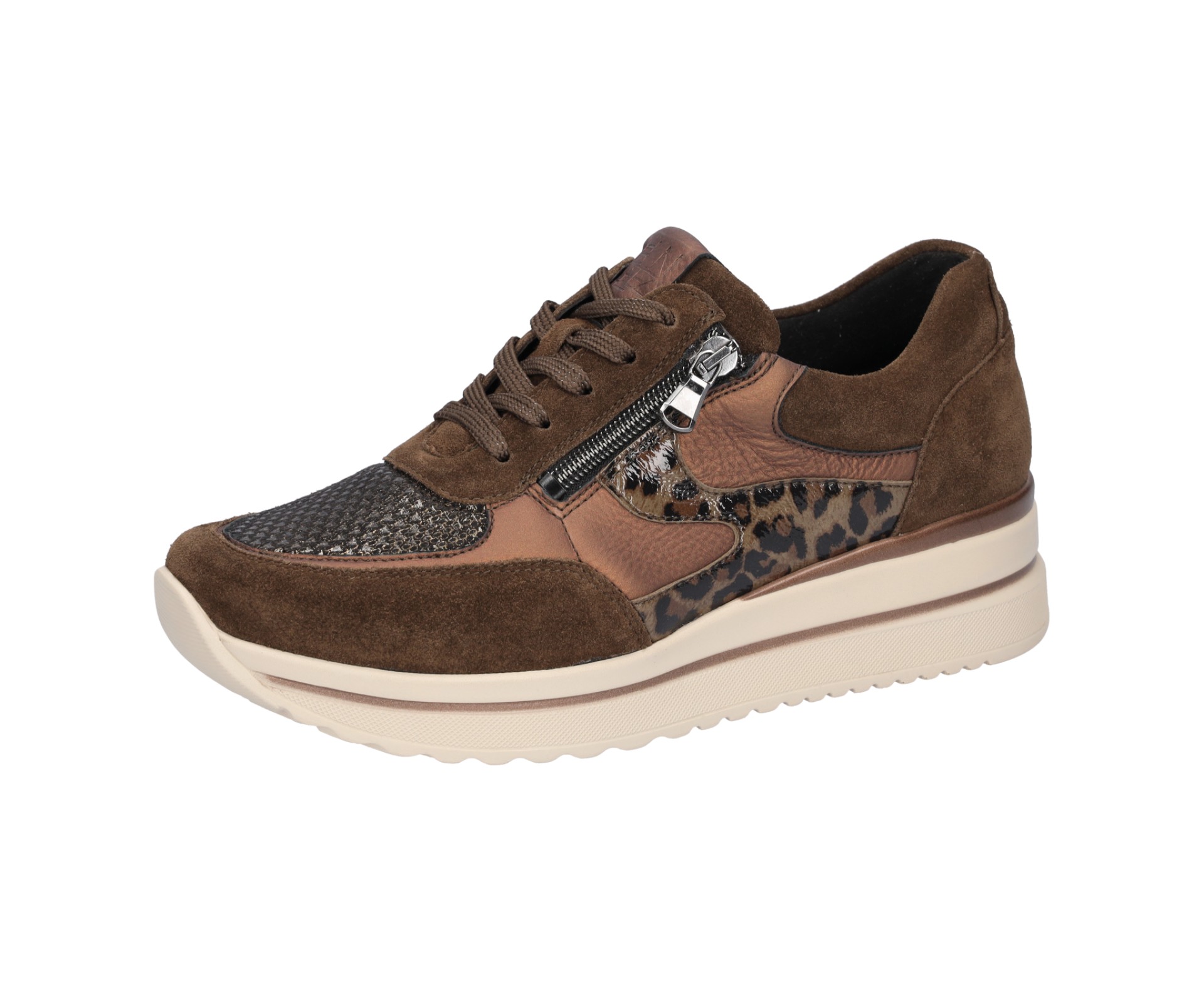 Waldlaufer barna női bőr cipő Waldlaufer barna női bőr cipő