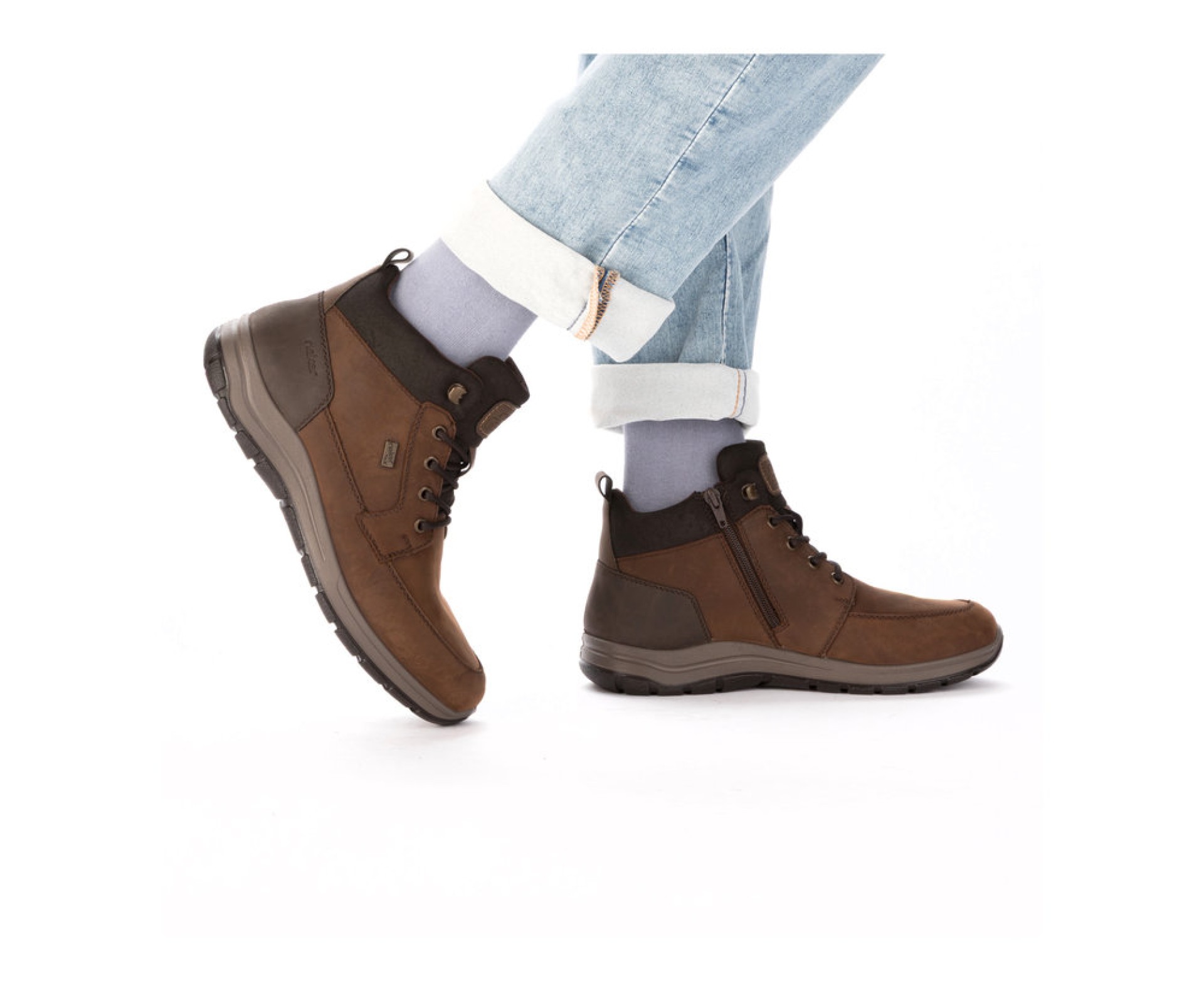 RIEKER barna férfi bőr vízálló bokacipő