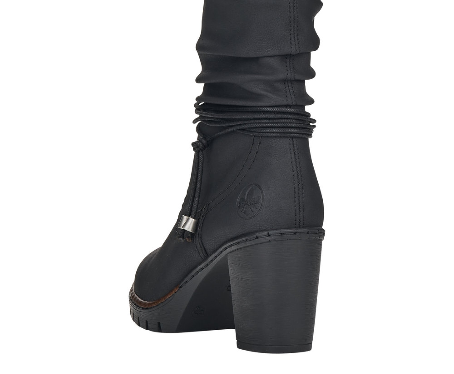 Rieker női fekete bokacsizma