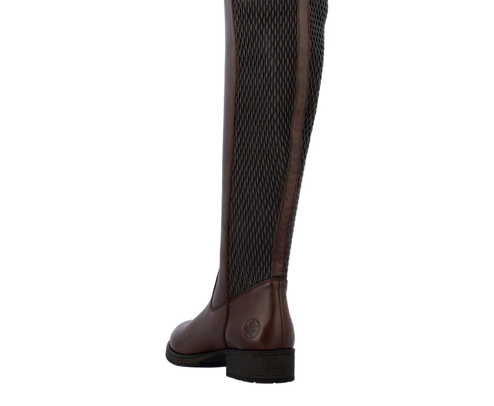 RIEKER barna női bőr hosszú szárú csizma 