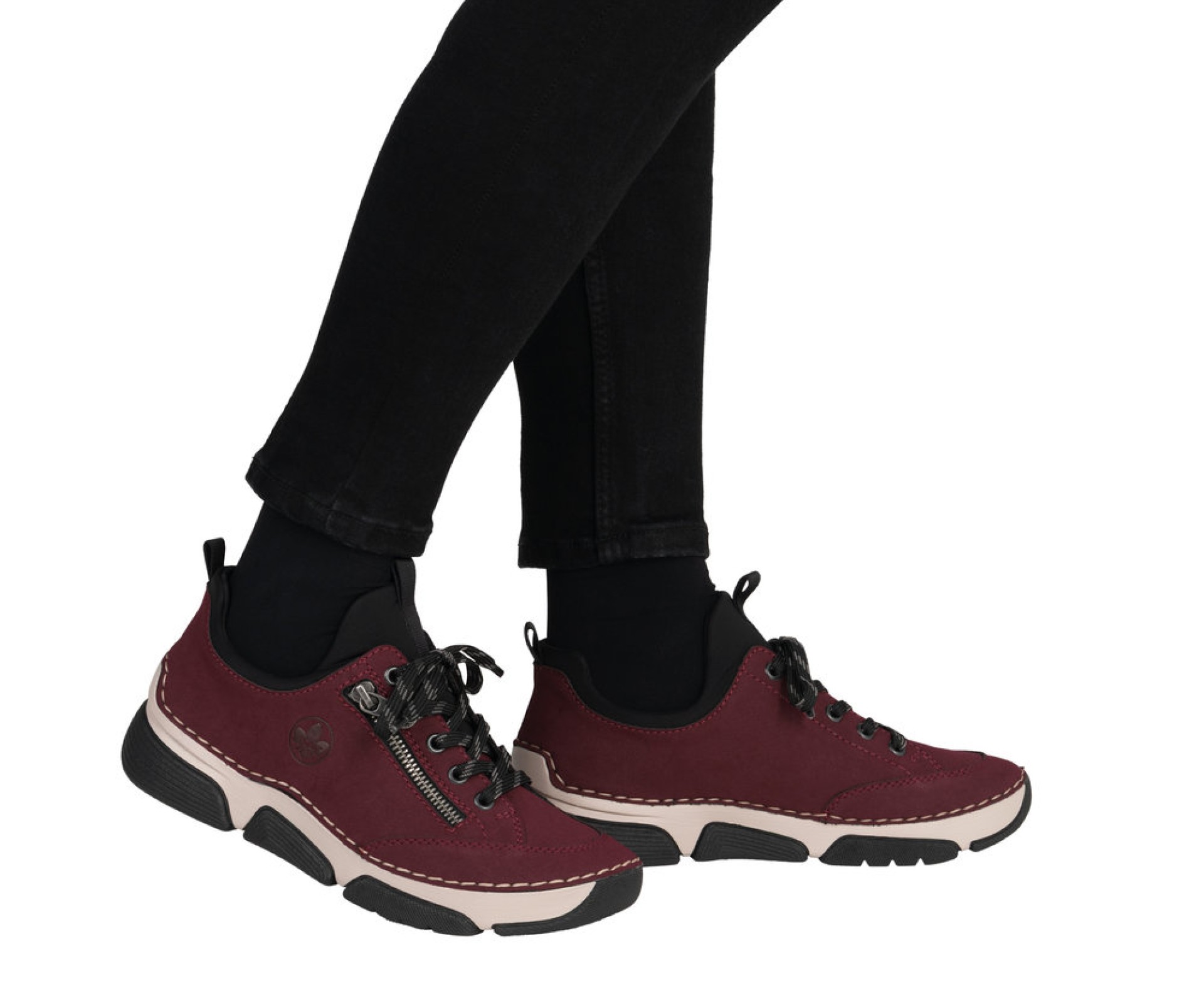 RIEKER bordó női cipő