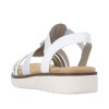 REMONTE  fehér telitalpú női szandál 