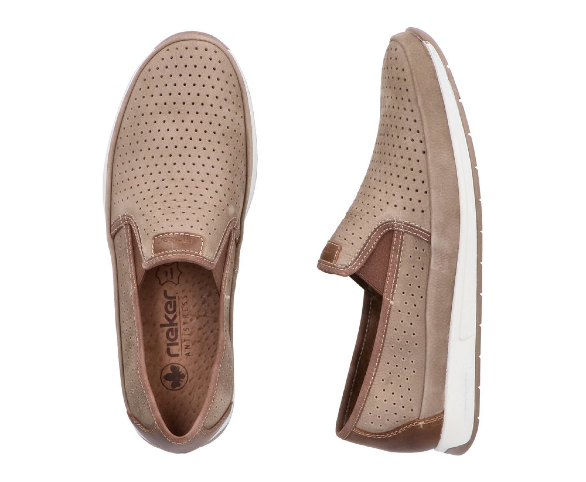 RIEKER barna férfi bőrcipő