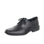 RIEKER fekete  férfi bőr cipő 