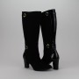 NICO RARINI  fekete női bőr hosszú szárú csizma