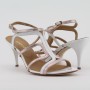 LUKASZ  rosé-fehér tűsarkú szandál 