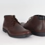 KOMA barna bőr férfi magas szárú cipő