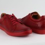 DUZSOL piros bőr férfi sneaker